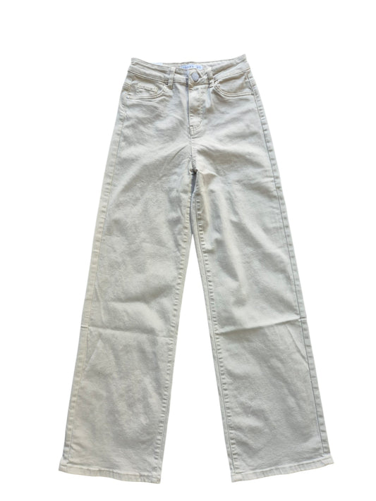 Wide Leg Jeans Beige