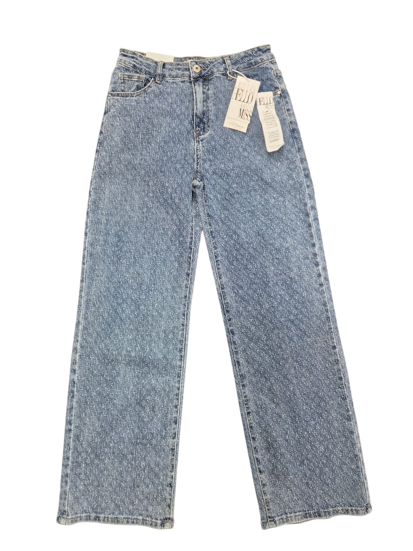 Wide Leg Damaged Jeans