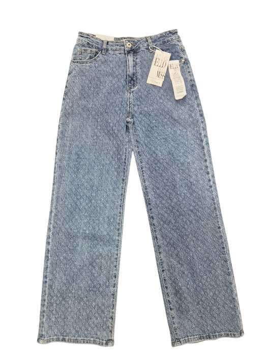 Wide Leg Damaged Jeans