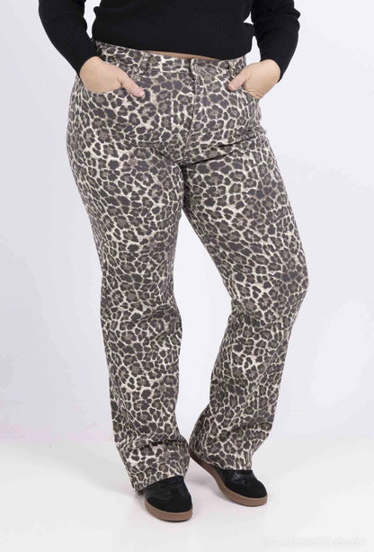 Leopard straight Monday Jeans