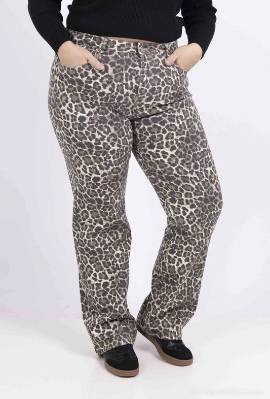 Leopard straight Monday Jeans