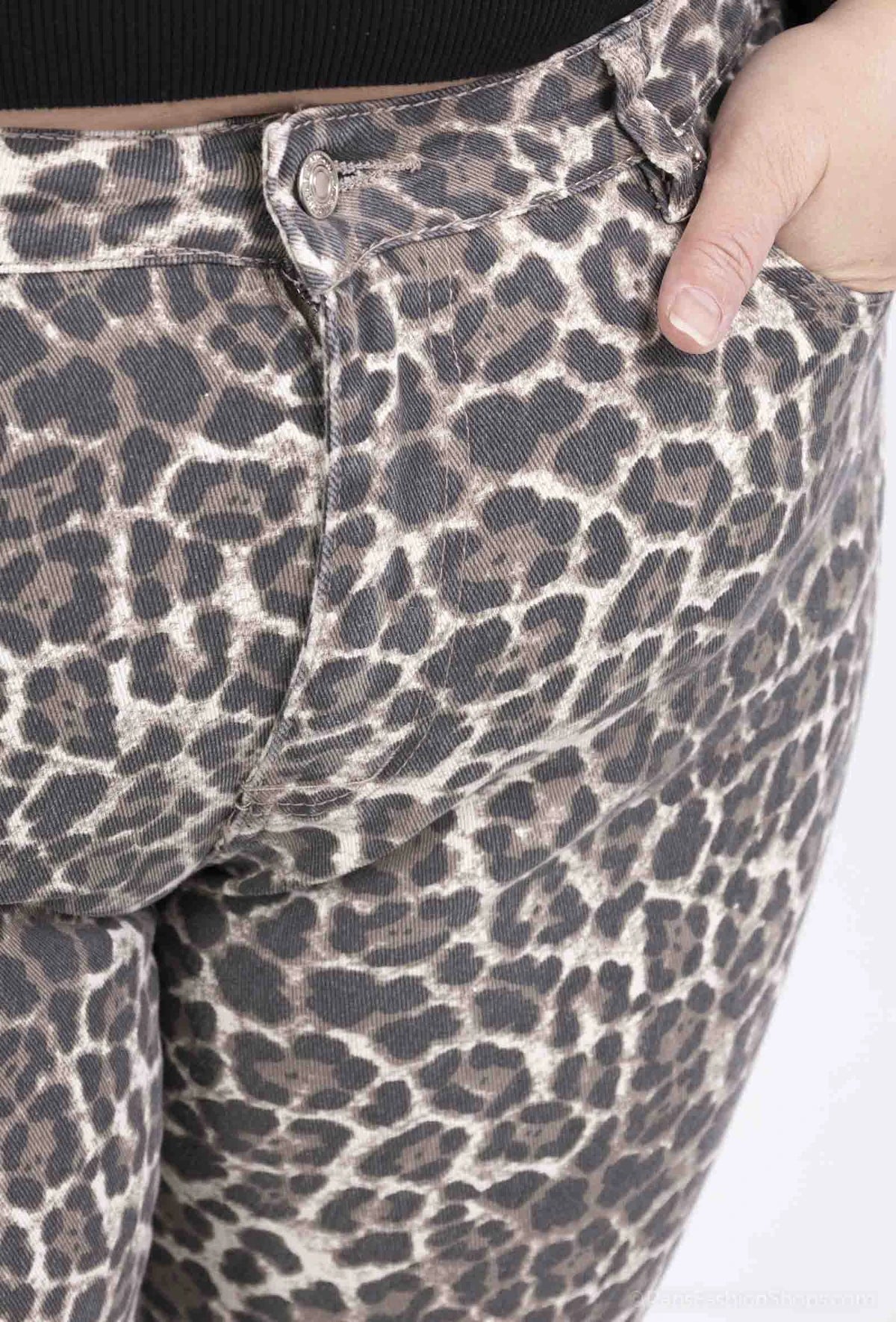 Leopard straight Monday Jeans