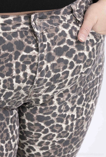 Leopard straight Monday Jeans
