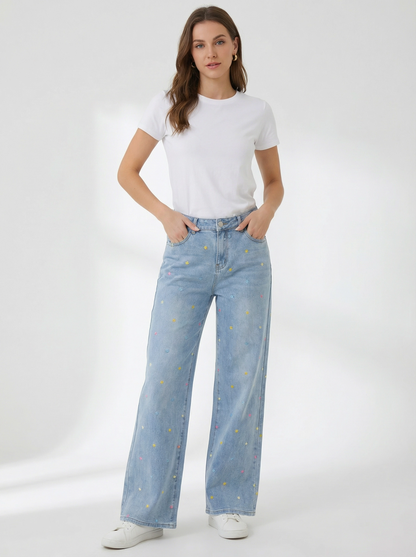 Multi Dots Wide Leg C149
