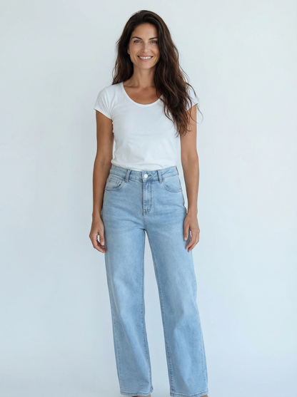 Wide Leg Jeans Blue