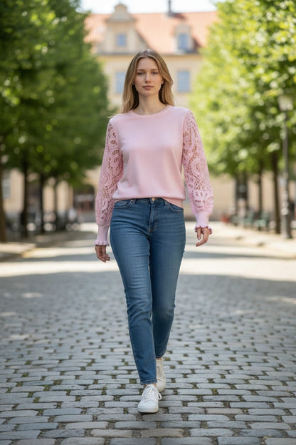 Sleeves Sweater Roze