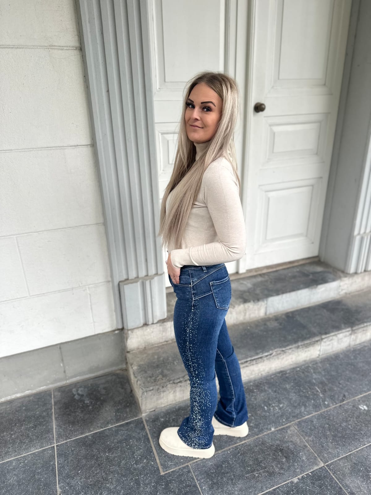 Flared Jeans Glitter
