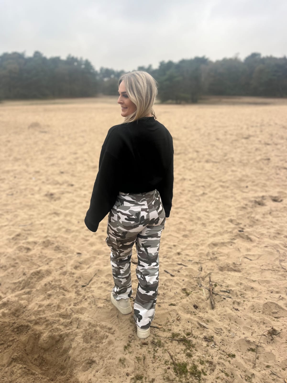 Wide Leg Jeans Army