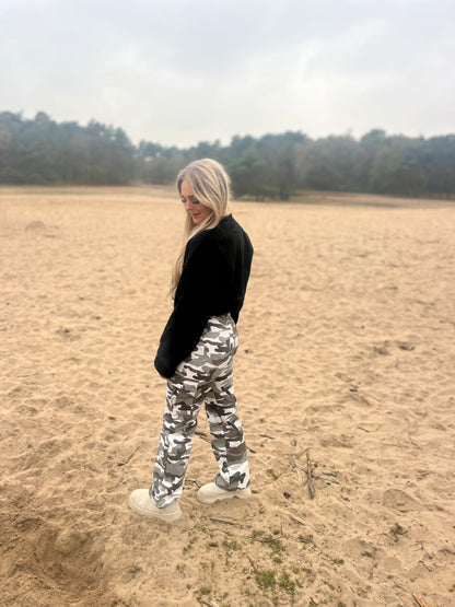 Wide Leg Jeans Army