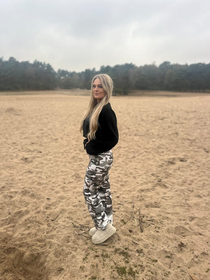 Wide Leg Jeans Army