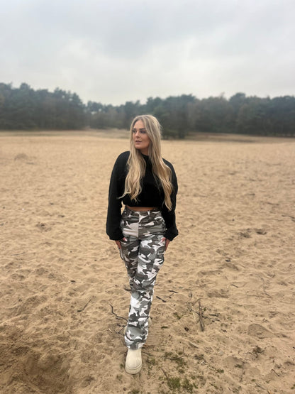 Wide Leg Jeans Army
