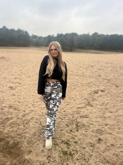 Wide Leg Jeans Army