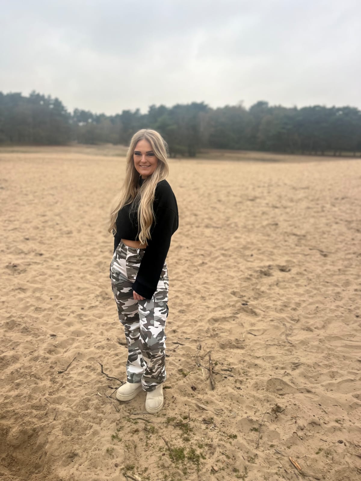 Wide Leg Jeans Army