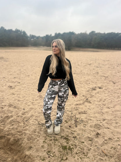 Wide Leg Jeans Army