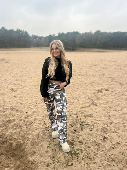 Wide Leg Jeans Army