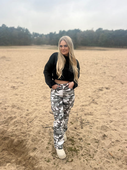 Wide Leg Jeans Army