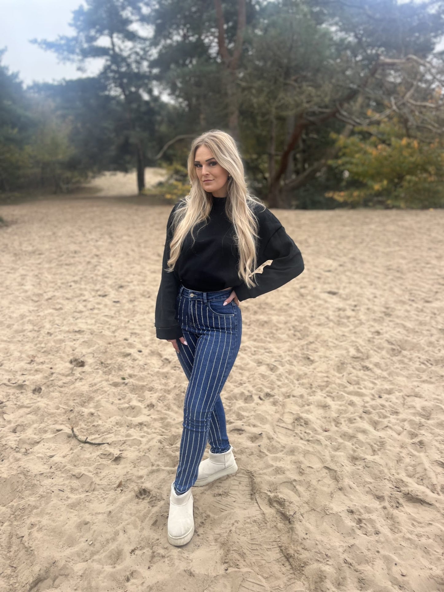 Skinny Glitter Jeans