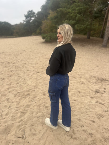 Wide Leg Cargo Jeans