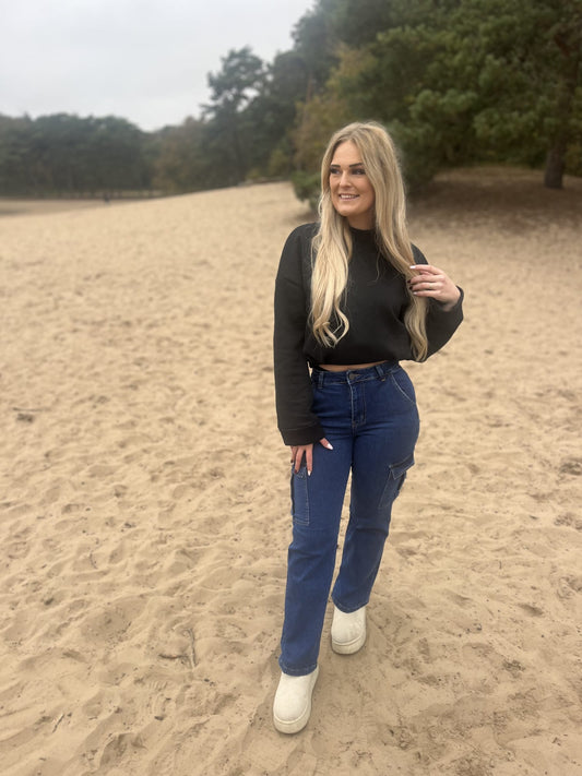 Wide Leg Cargo Jeans