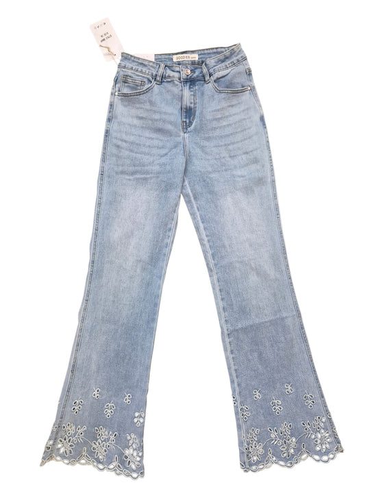Flared Jeans met Kant