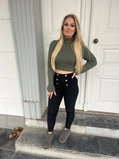 6 Button Pants