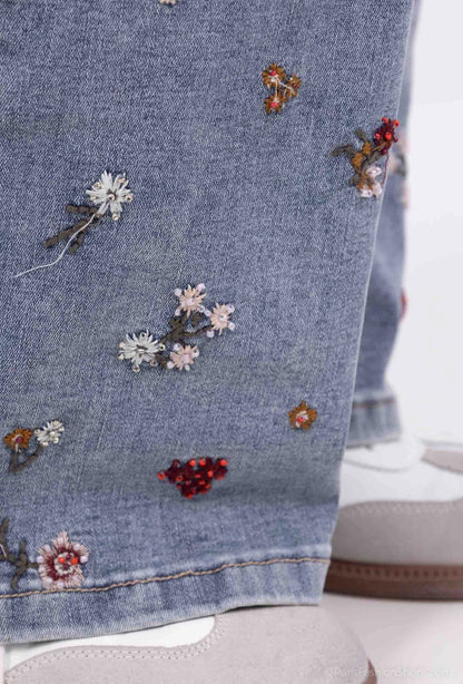 Embroidery Monday Jeans