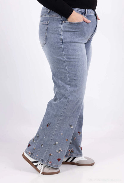 Embroidery Monday Jeans